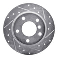 DFC 03-06 BMW Z4 Rear Right Drilled & Slotted Silver Brake Rotor
