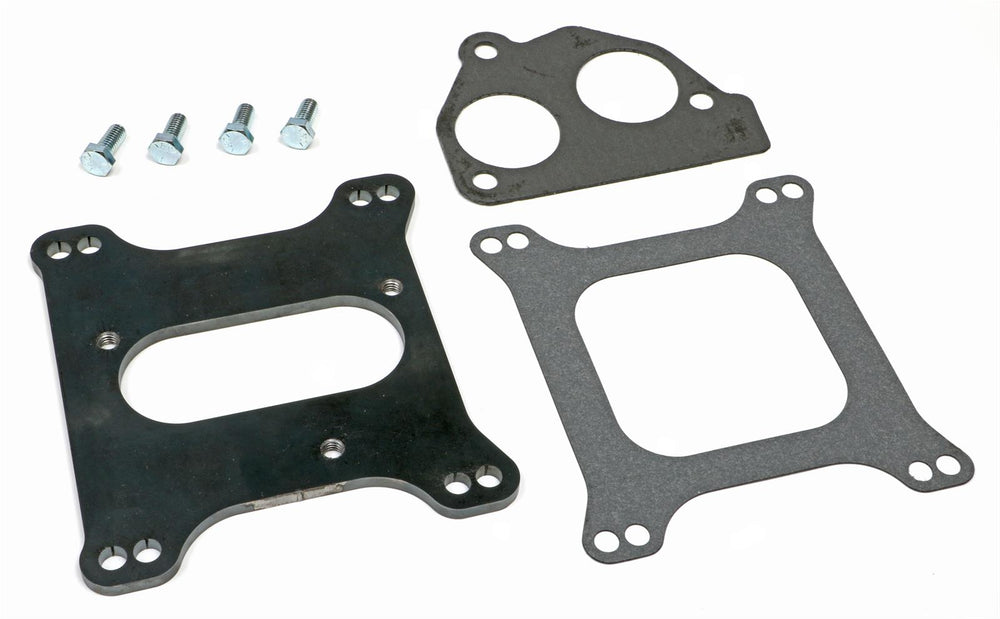 SB CHEVY TBI ON TO HOLLEY 4BBL MANIFOLD CENTER MOUNT CARBURETOR TO TBI ADAPTER195964 PONTIAC ENGIN