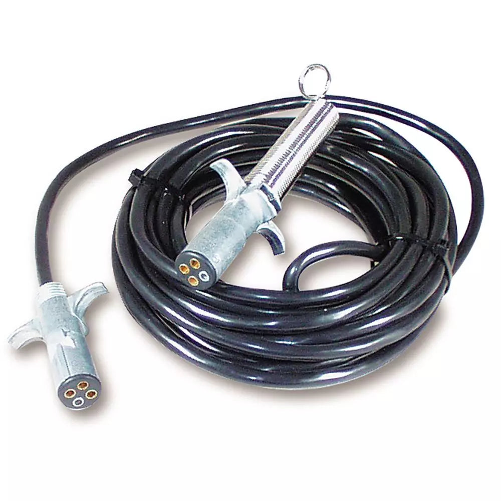 30 FOOT EXTENSION CORD W/ 4 PLUG END AND 4 PLUG END