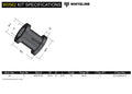 Whiteline Anti-Lift/Caster - Service Kit for p/n KCA319A (93-00 Subaru Impreza Non-Turbo)