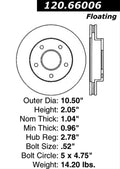Centric Performance Brake Rotor