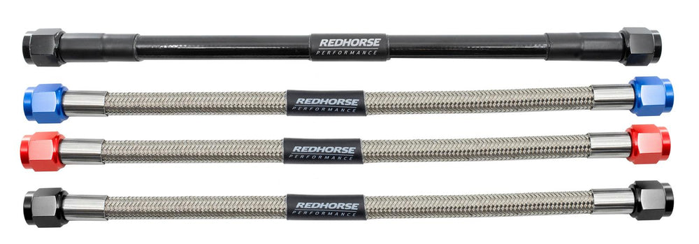04 AN NITROUS AND FUEL LINE 16 FEET BLACK HOSE BLACK ENDS