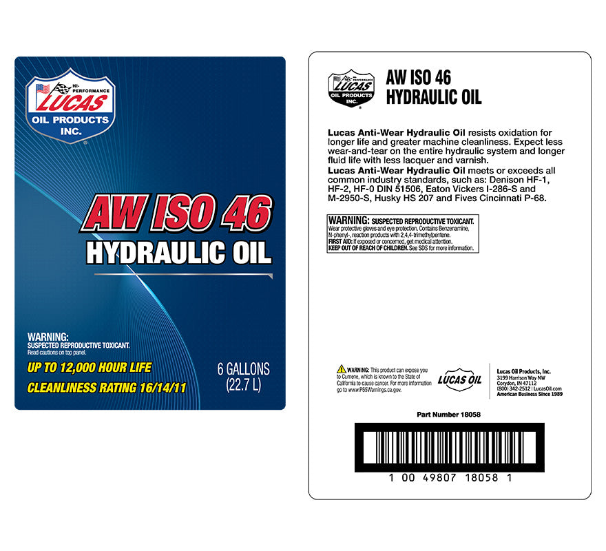 AW ISO 46 HYDRAULIC OIL/1X1/6 GALLO
