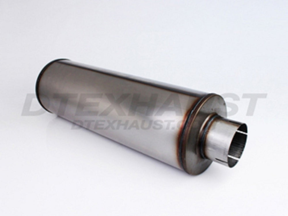 ~(22 lbs. 31X9X9)~ 409 S.S. 8 in 24 in body; overall 30 in . Slotted i.d. 4.02 in / slotted o.d. 4.02 in
