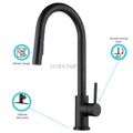 STREAMLINE GOOSENECK RV KITCHEN FAUCET MATTE BLACK