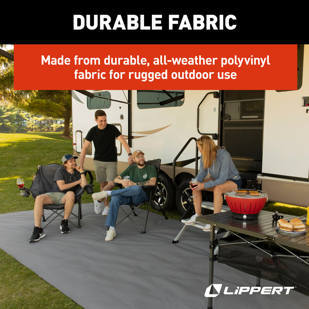 PATIO MAT EASY CARE 6X9 GREY PATIO MAT