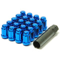 Wheel Mate Muteki Closed End Lug Nuts - Blue 12x1.50