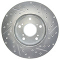 StopTech Select Sport 06-08 Honda Civic GX / 98-02 Accord V7 Slotted and Drilled Right Front Rotor