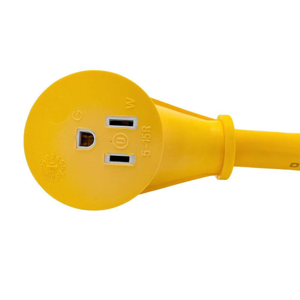 POWERGRIP MARINE DOGBONE 12IN 30AMLOCKING/15AF YELLOW/BLACK