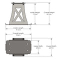 Artec Industries Group 51 Optima Battery Mount Bare Steel