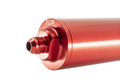 6IN CYLINDRICAL IN LINE RACE FUEL FILTER 06 AN RED