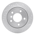 DFC 96-05 BMW 328i Rear Right Drilled & Slotted Silver Brake Rotor