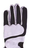 RaceQuip SFI-5 Gray/Black Large Outseam w/ Closure Glove