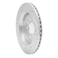 DFC 03-11 Cadillac BLS (Mexico) Rear Right Drilled & Slotted Silver Brake Rotor