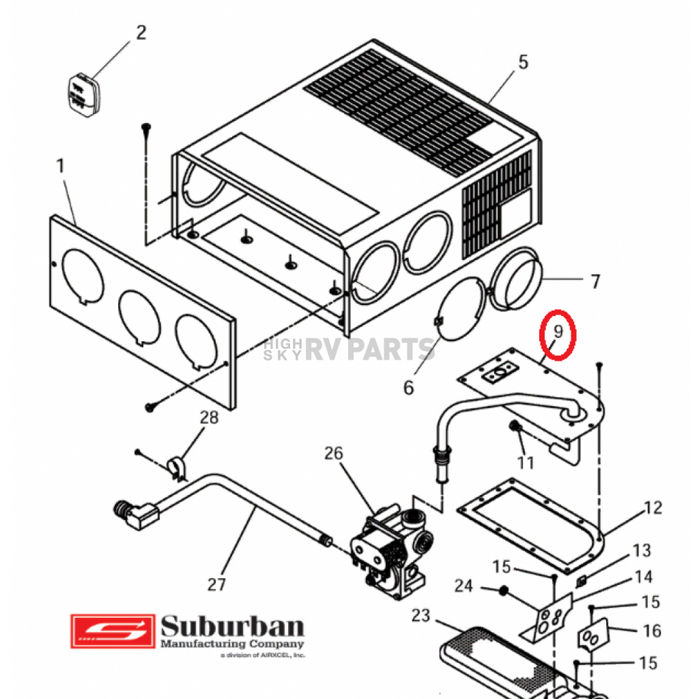 SUBURBAN MFG auto part