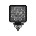 LIGHT,FLOOD,4IN,9 LED,CLEAR,SQUARE,