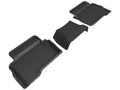 3D MAXpider 2024+ Toyota Tacoma Double Cab Kagu 2nd Row Floormats - Black