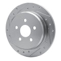 R1 Concepts Brake Rotor Drilled and Slotted Silver Fits Chrysler PT
