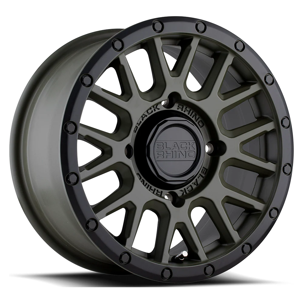 BLACK RHINO HARD ALLOYS - UTV BULPZ 14X7 4X110 OD-GRN-BLK-LP 51MM - 1470LPZ514110N80