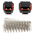 Haltech AMP 26 & 34 Pin 4 Row 3 Keyway Superseal Connector Set Plug & Pins