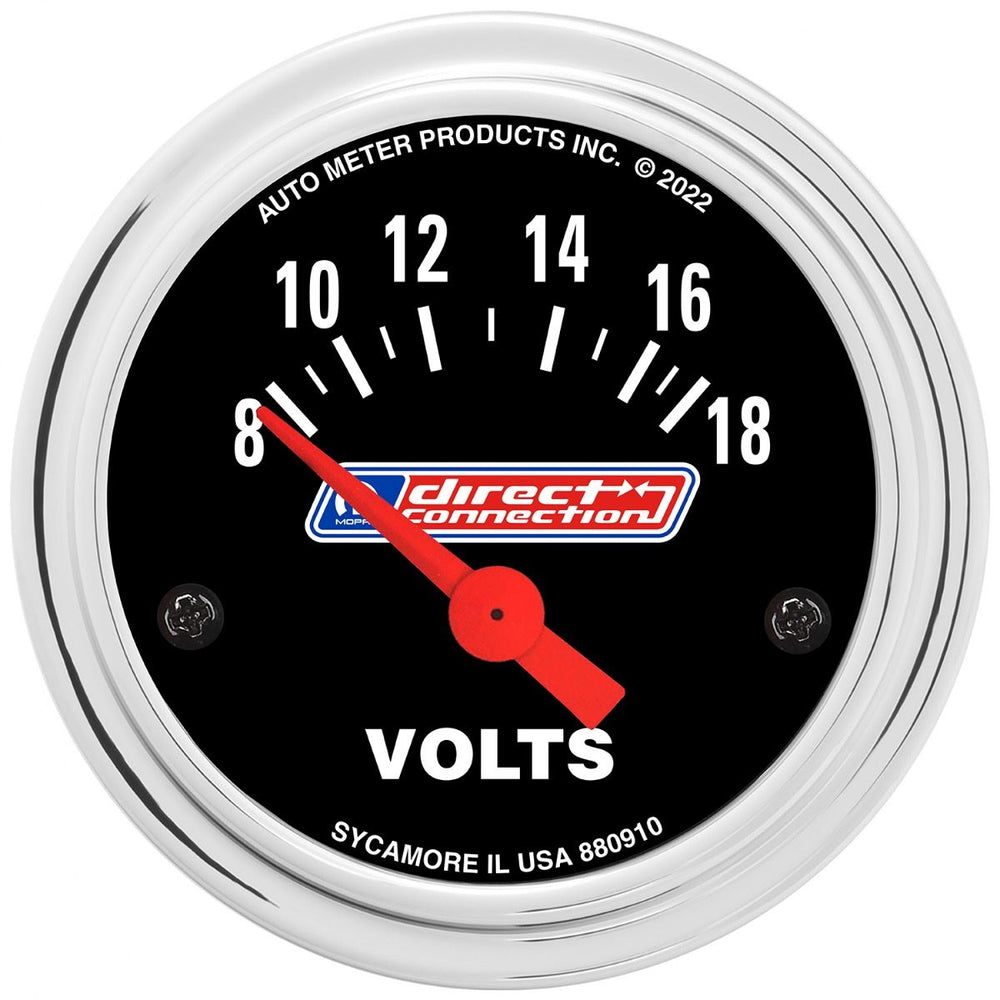 GAUGE VOLTMETER 21/16IN 818 VOLTS ELEC MOPAR MOPAR DIRECT CONNECTION