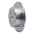 R1 Concepts Brake Rotor Drilled and Slotted Silver Fits Lexus ES300h