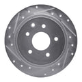 R1 Concepts Brake Rotor Drilled and Slotted Silver Fits Nissan Altima