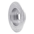 DFC 02-25 Nissan Juke Rear Left Drilled & Slotted Silver Brake Rotor