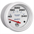 Autometer Marine Carbon Fiber Electric Oil Temperature Gauge 2-5/8in 140-300 Deg F