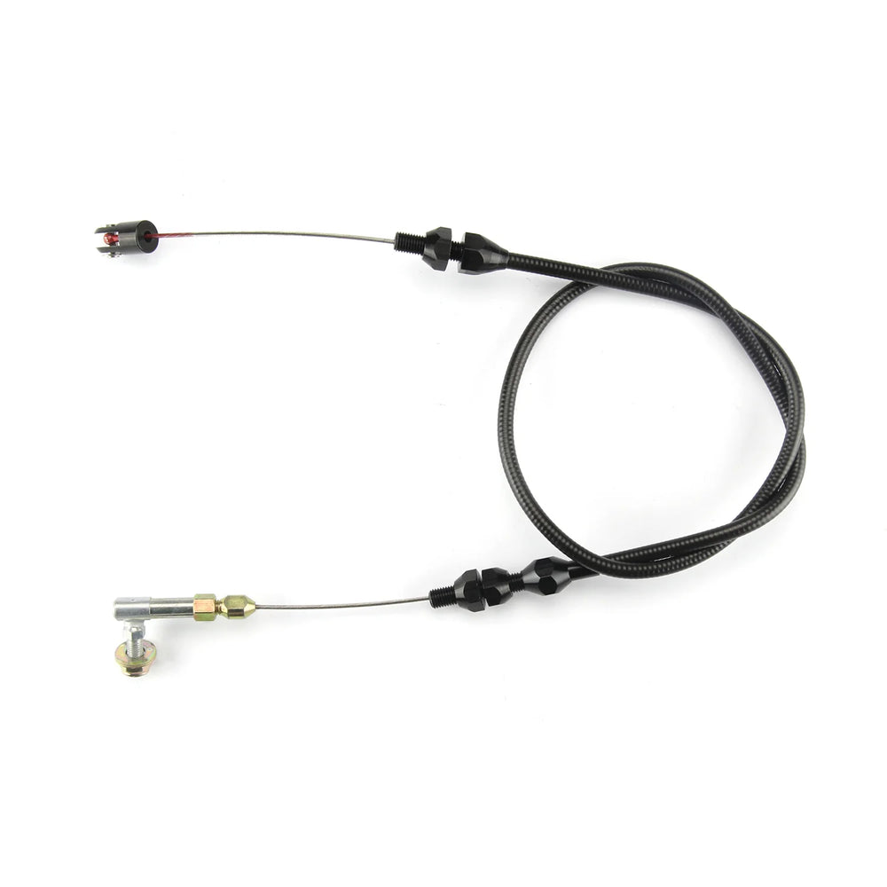 36IN UNIVERSAL THROTTLE CABLE 502 RAM JET & BLK FITTINGS