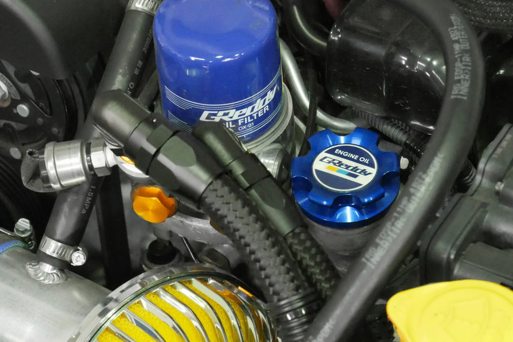 Greddy red auto part