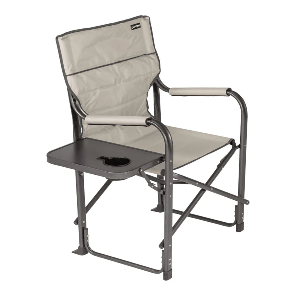 LIPPERT SCOUT DIRECTORS CHAIR WITH SIDE TABLE SAND