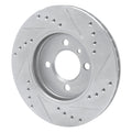 DFC 84-91 BMW 318i Front Left Drilled & Slotted Silver Brake Rotor