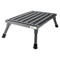 JR STEEL SAFETY STEP GRANITE 11IN X19IN DECK WITH NONSLIP STRIPSFOLDING LEGS SAND AWAY