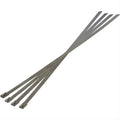 STAINLESS STEEL LOCKING TIES USED TO HOLD EXHAUST WRAP AND OTHER INSULATION