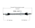 NEW CV AXLE