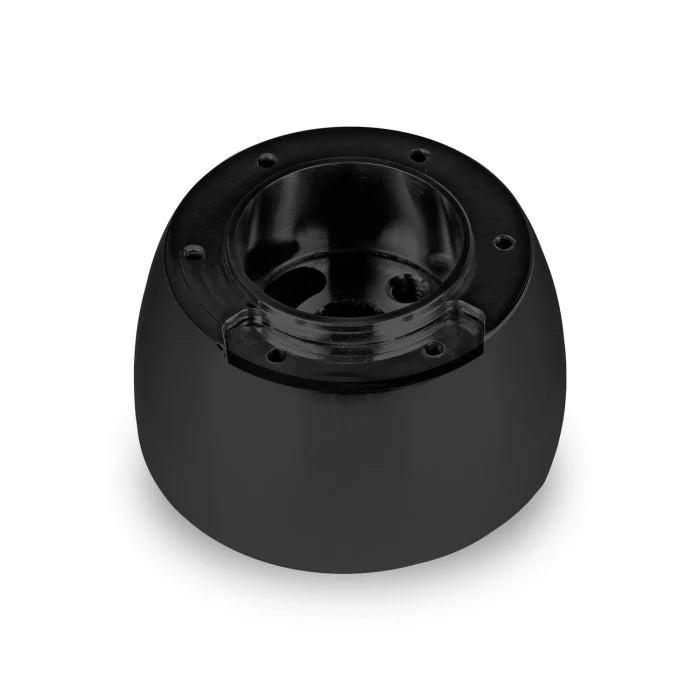 6 BOLT VETTE THREE SPOKE BLACK BILLET ALUMINUM STEERING WHEEL HUB ADAPTER FOR 67