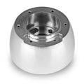 6 BOLT VETTE THREE SPOKE POLISHED BILLET ALUMINUM STEERING WHEEL HUB ADAPTER FOR