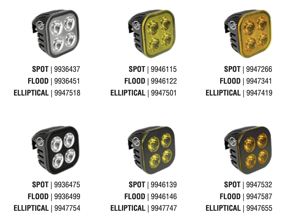 UNITE 20 WATT 4 LED BLACK OUT FLOOD