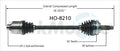 NEW CV AXLE