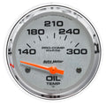 Autometer Marine White Air-Core Electric Oil Temperature Gauge 2-5/8in 140-300 Deg F