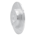 DFC 14-20 Infiniti QX30 Rear Right Drilled & Slotted Silver Brake Rotor