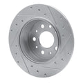 DFC 61-91 Mercedes-Benz 500SEC Rear Left Drilled & Slotted Silver Brake Rotor