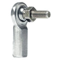 QA1 G Series 2-Pc Rod End - Female/Left Hand - .75in Bore x 3/4-16 w/Stud - Stainless Steel w/PTFE