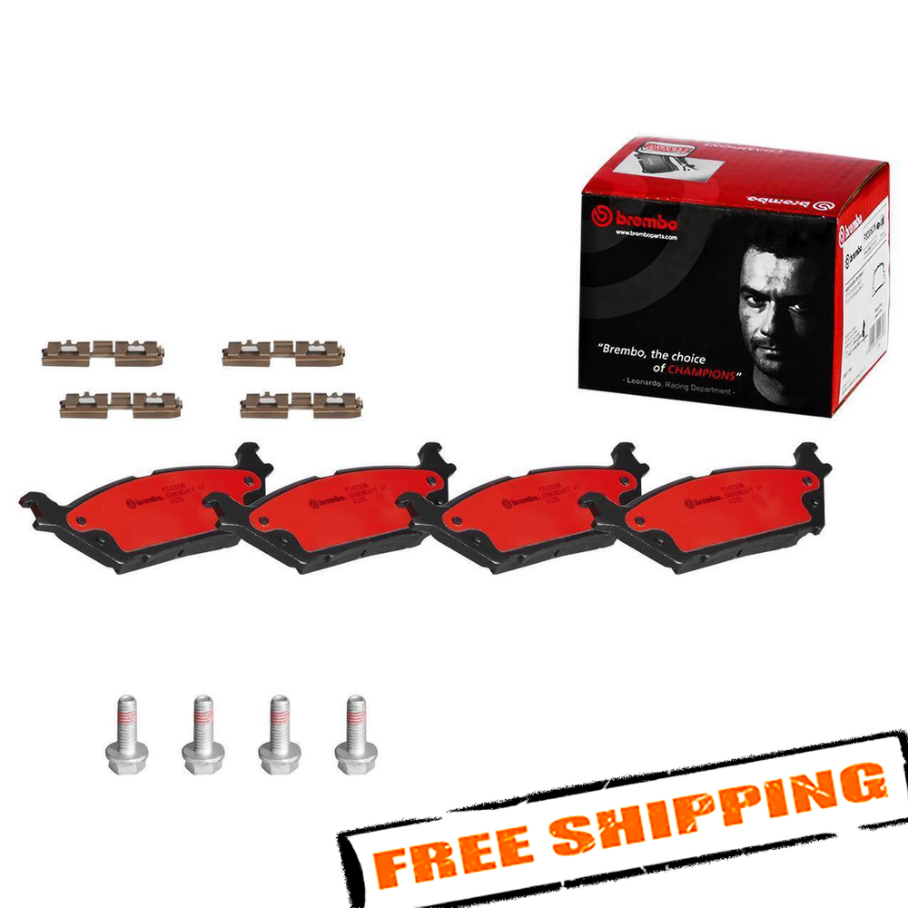 Brembo 15-17 Ford F-150 Rear Premium NAO Ceramic OE Equivalent Pad