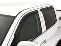 Stampede 2014-2018 Chevy Silverado 1500 Extended Cab Pickup Tape-Onz Sidewind Deflector 4pc Smoke