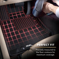 3D MAXpider 18-25 Jeep Wrangler Sport (JL) 2nd Row Floormats - Black