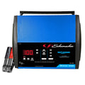 The Schumacher Electric 15A 6V/12V Fully Automatic Battery Charger automatically adjusts the amperage rate to charge and maintain Multi-stage charging for added precision safety and battery life for maintaining automotive and marine batteries.