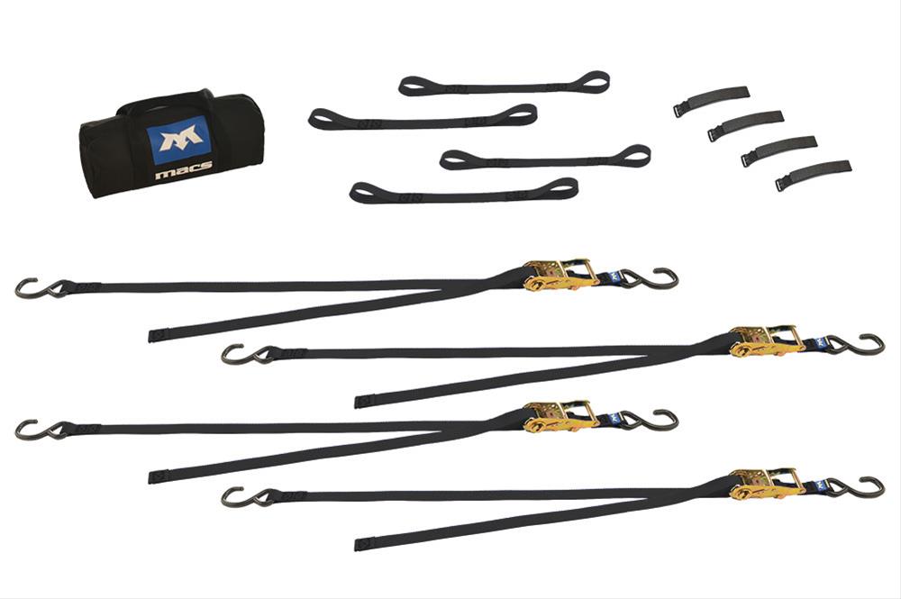 4 Tie Downs - Motorcycle Pack