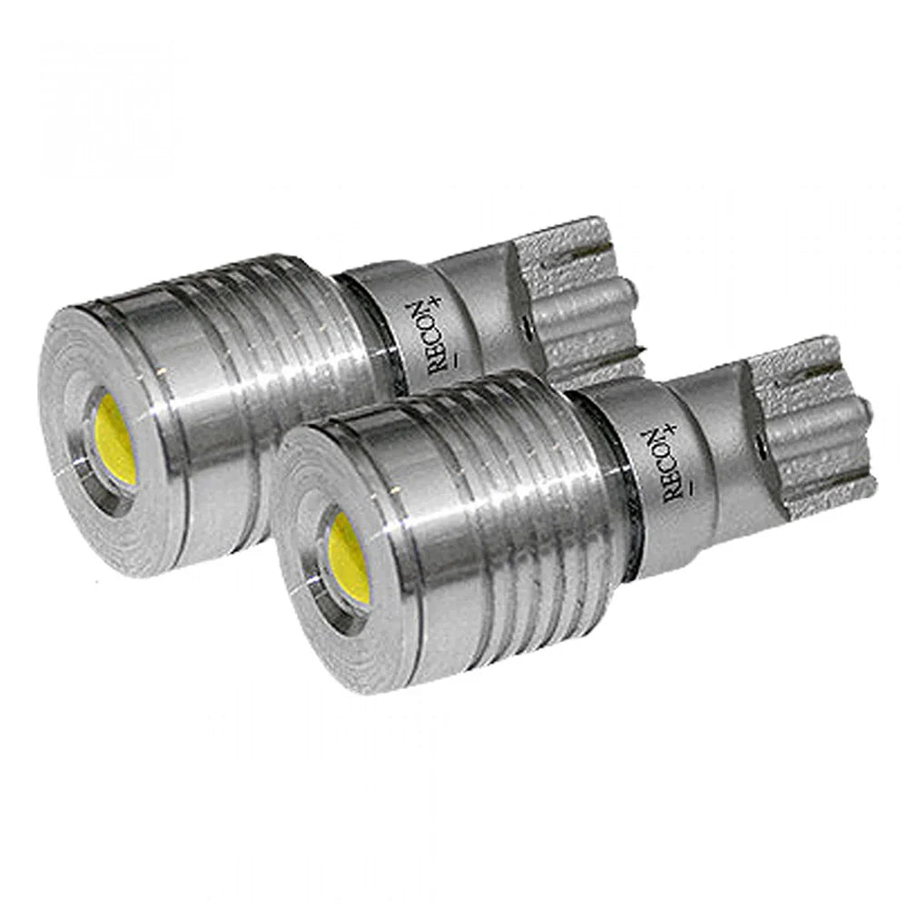 ~(1 lbs. 6X4X1)~ 921 T-15 (1 Ultra High Power Magnified LED on each bulb) Bullet-Style Ultra High Power 3-Watt S.M.D. Bulbs - WHITE (Two